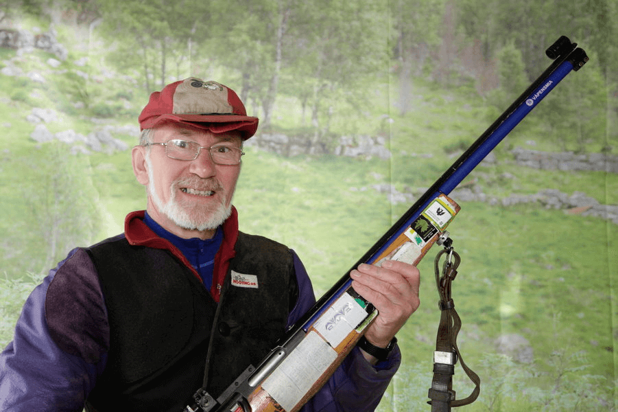 Kjell Arne Larsen fikk sin første mesterskapsmedalje i bane. (Foto: Skyttersport.no)