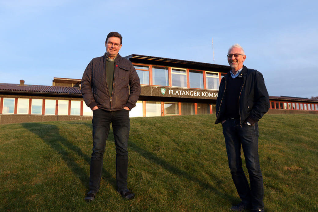 Rune Strøm (til venstre) og Olav Jørgen Bjørkås er åpen for å ta imot elever fra Statland. (Arkivbilde)