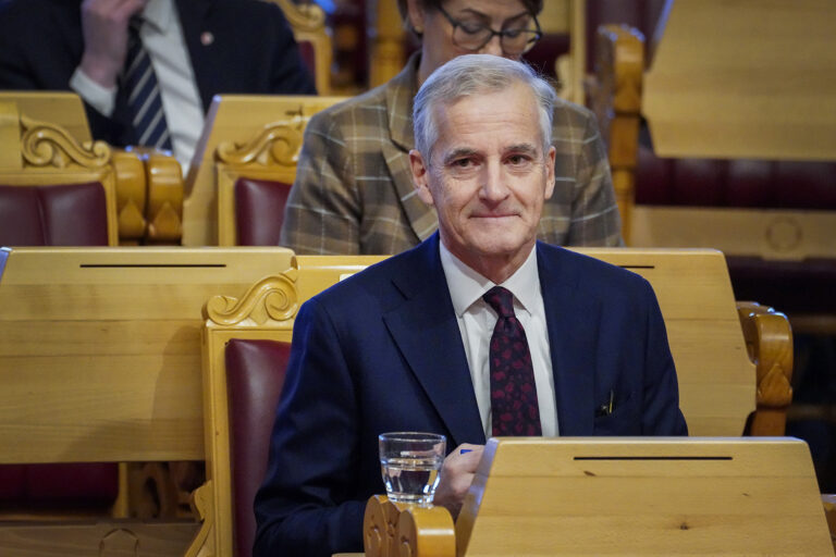 Oslo 20221116. 
Statsminister Jonas Gahr Støre i muntlig spørretime i Stortinget, onsdag.
Foto: Ole Berg-Rusten / NTB
