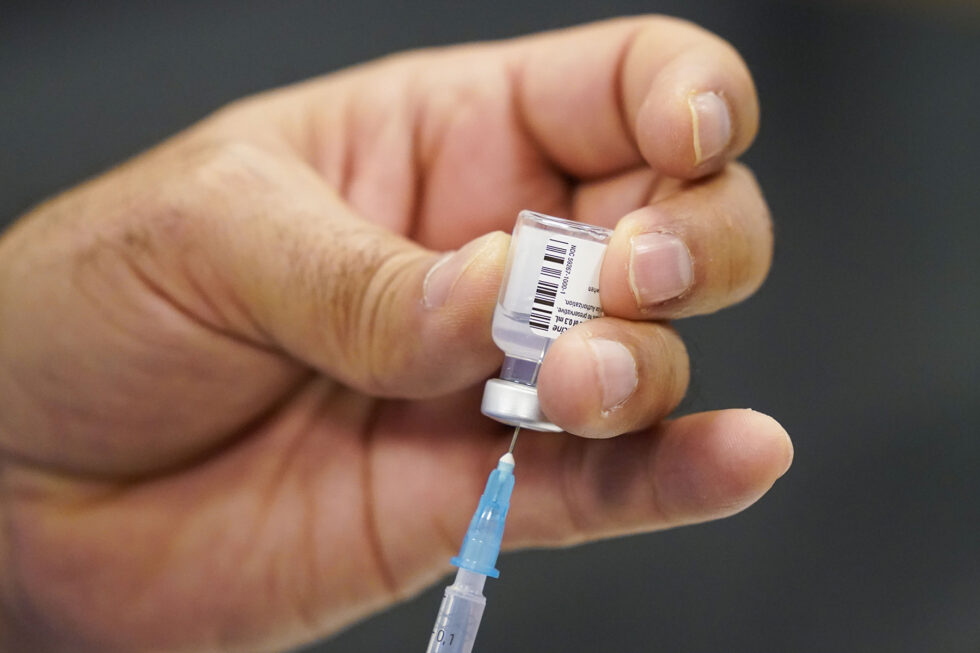 Oslo 20210114. 
En dose med koronavaksinen fra Pfizer-BioNTech. Coronavaksine. Covid 19. Pfizer.
Foto: Lise Åserud / NTB