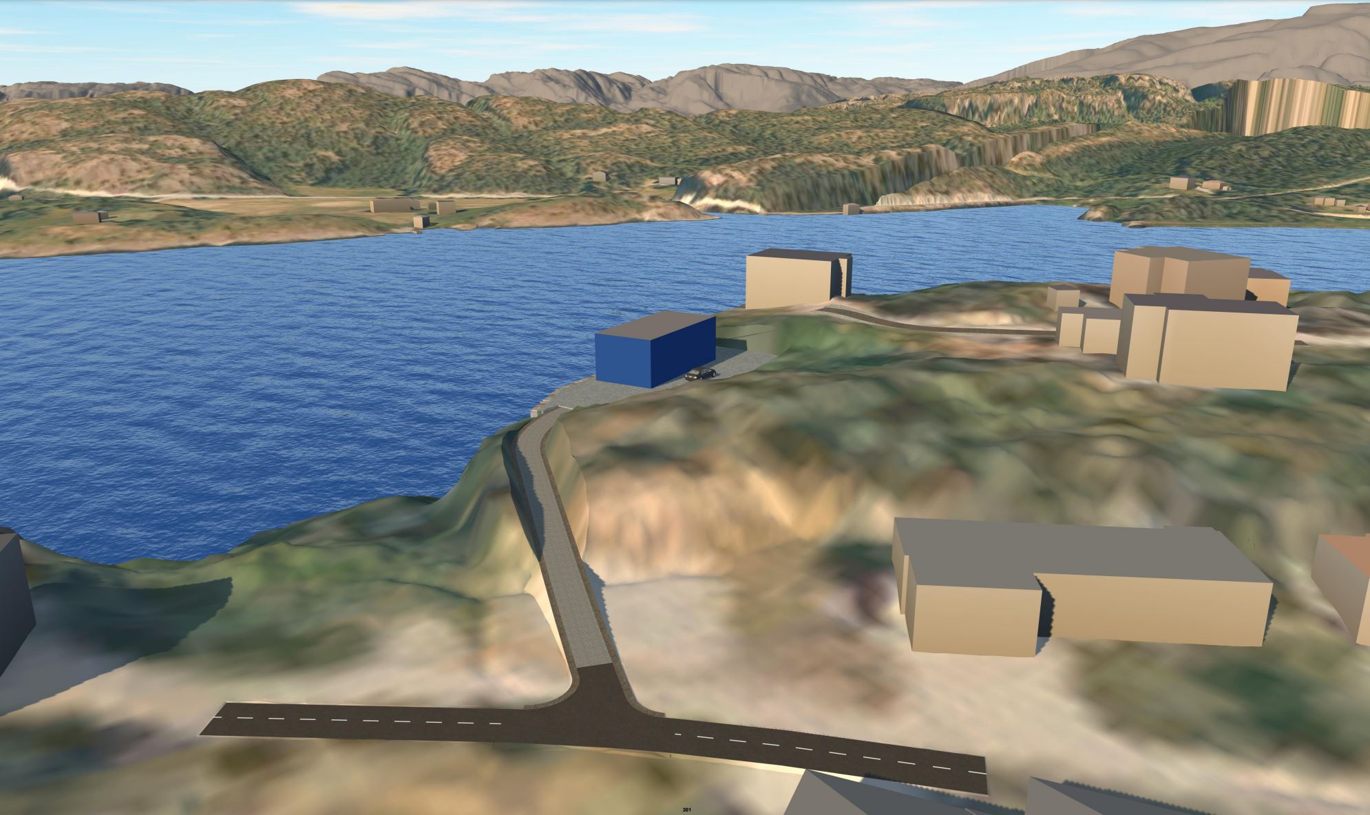 Tomta ville ha krevd store terrenginngrep, og det er nok til at den ikke burde vært behandlet som dispensasjonssak, mener Statsforvalteren. (Ill: HD plan & arkitektur)