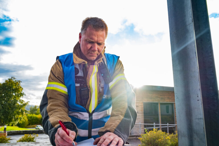 Nikolay Vatne, innsatsleder Namsos brann og redning