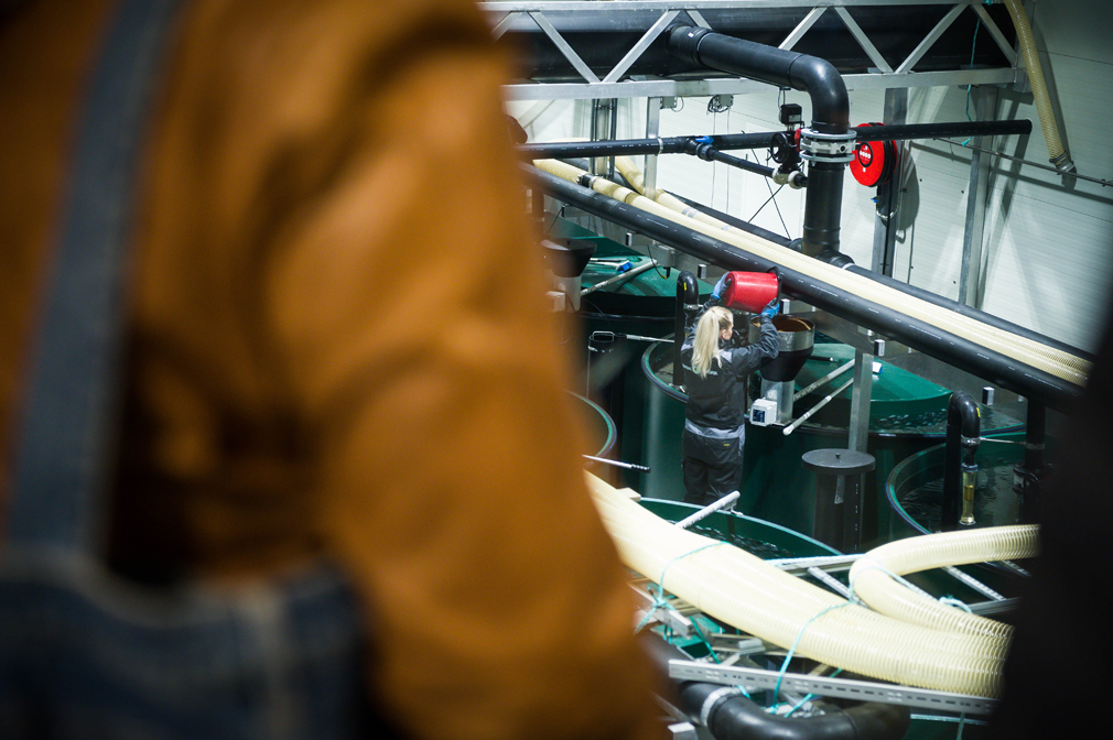 Det var selvsagt omvisning i anlegget under åpninga. (Foto: Jonas Olsen, NA)