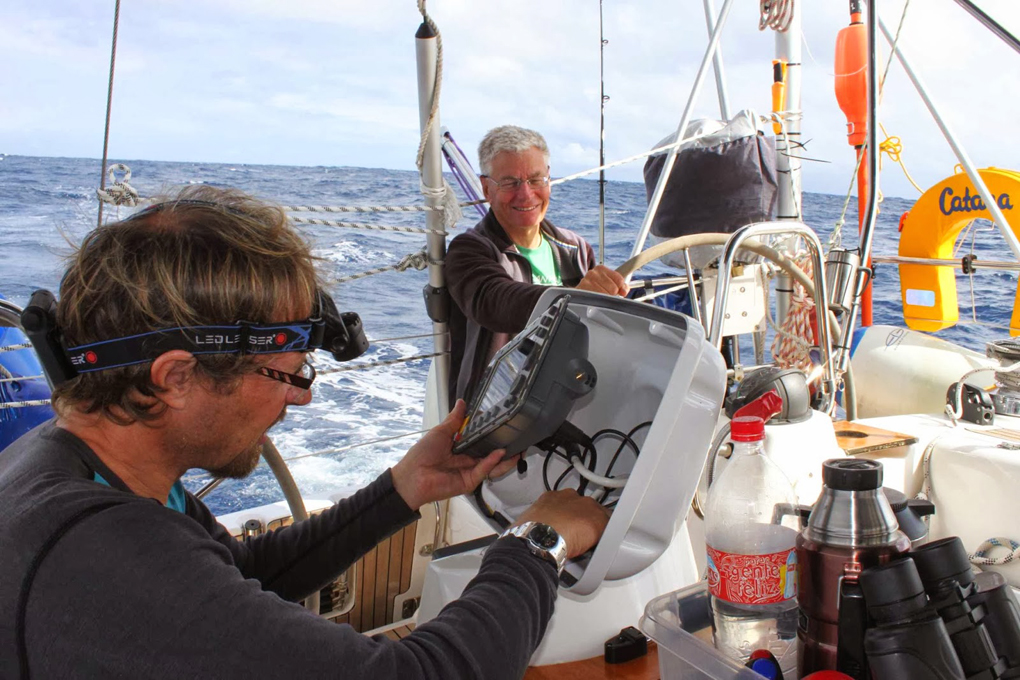 Kartplotteren sviktet, men heldigvis hadde Odd Ivar Mork med seg en i reserve... Dermed slapp familien å gjøre vendereis.