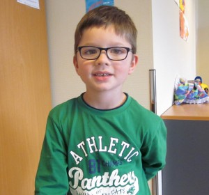 Tor Leo er førsteklassing på Utvorda oppvekstsenter: (Foto: Elin Frisendal)