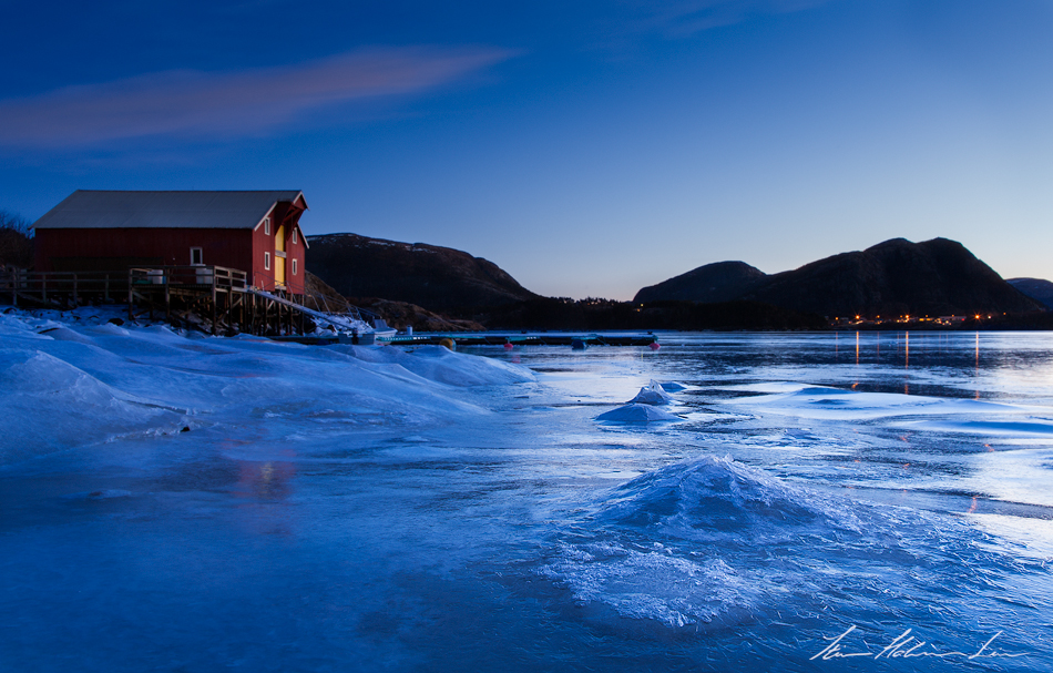 Eian og Lauvsneselva 12. januar. (Foto: Stian Holmen Lein)