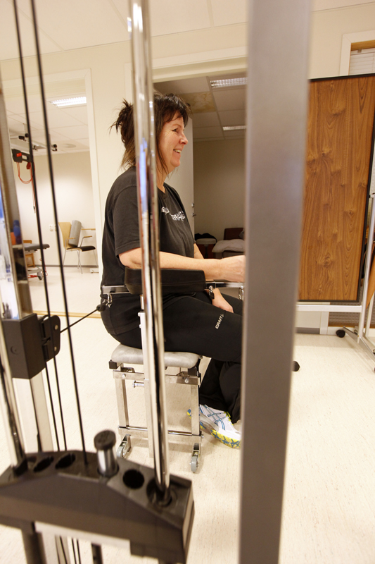 Ikke den artigste øvelsen, men den hjelper, konstaterer Gro Seltveit.