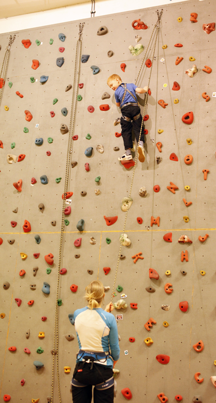 En slik klatrevegg kommer snart i Flatangerhallen.