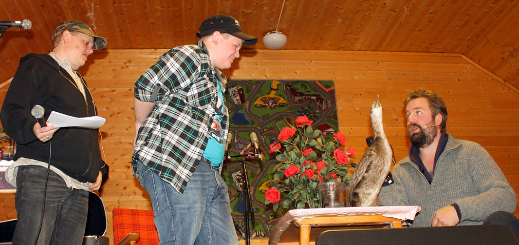 Tommy Hasvåg fikk være med på scenen under Lønsj' direktesending.