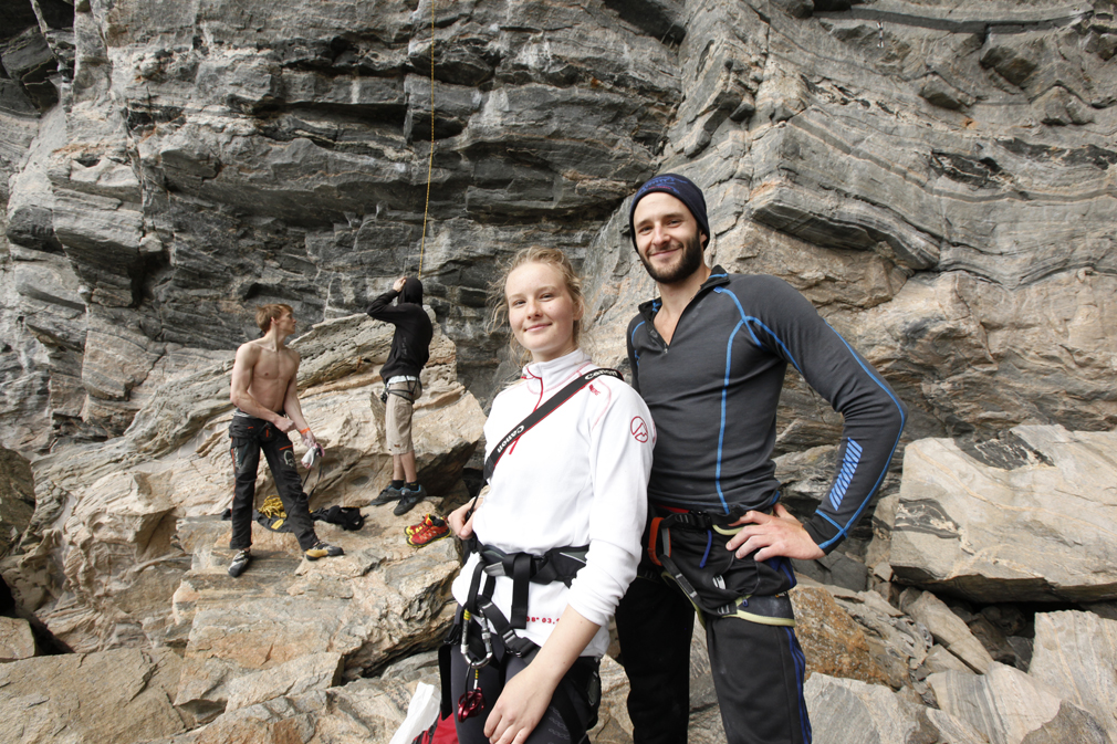 Marie Gulla fra Trondheim og Kristoffer Eide fra Bergen er imponert over Hanshallaren.
