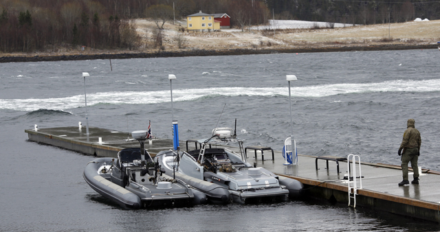 De to norske båtene til kai fikk vi fotografere, men ikke de to tungt utrustede amerikanske.