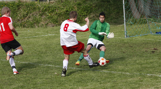 KBK sikret seg ledelse 2-1 og trodde seieren var sikret. Men kort tid før full tid utlignet Rock City.
