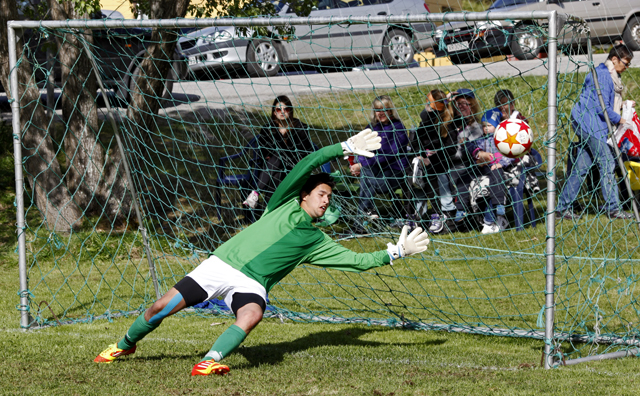 Straffesparkene var ikke lette å ta for keeper Aleksander Roel på Rock City.