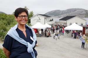 Tone Eian er kjempefornøyd med at så mye folk fant veien til Vik på Kystdagene.