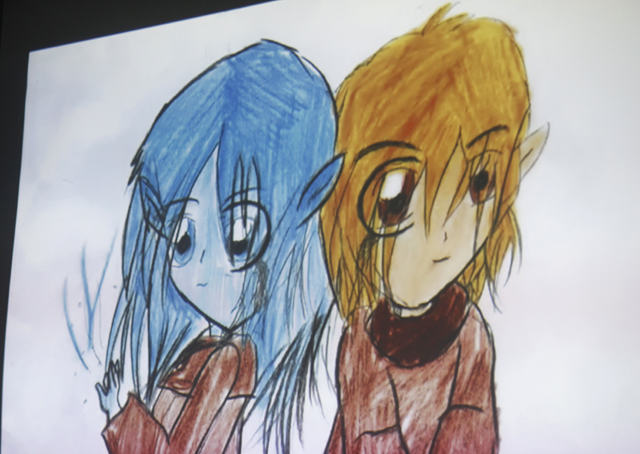 En av de mange tegningene som inngår i Frida Amalie Fløans film.