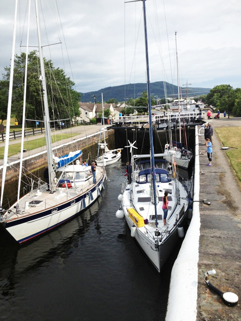 Slusing i Kaledonia-kanalen.