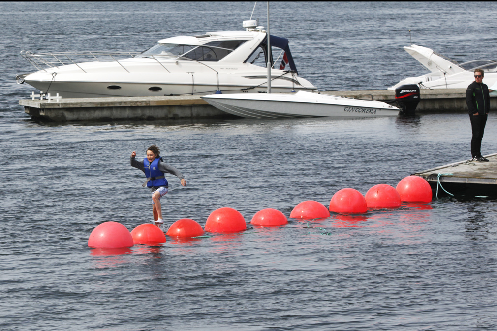 Folk trodde nesten ikke sine egne øyne da Brede Hunnestad spurtet utover rekka av blåser og kom til den siste før han gikk i vannet.