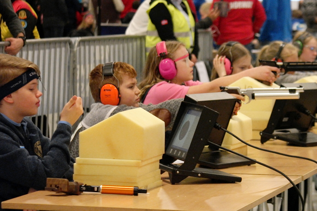 Håvard Myren i aksjon under landsstevne. Det endte med gull. (Foto: Pål Kristiansen)