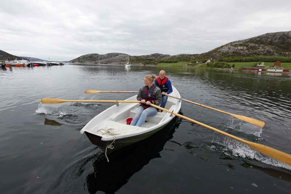 Inga Lein Staven og Alf Ole Staven var sterkest i rokonkurransen.
