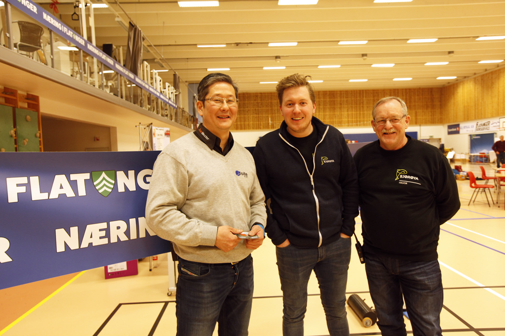 - Det frister å gjenta messa om to år, sier fra venstre Lars Haagensen, Jens Martin Olsen og Halvor Trefjord, som har vært sentrale messearrangører.