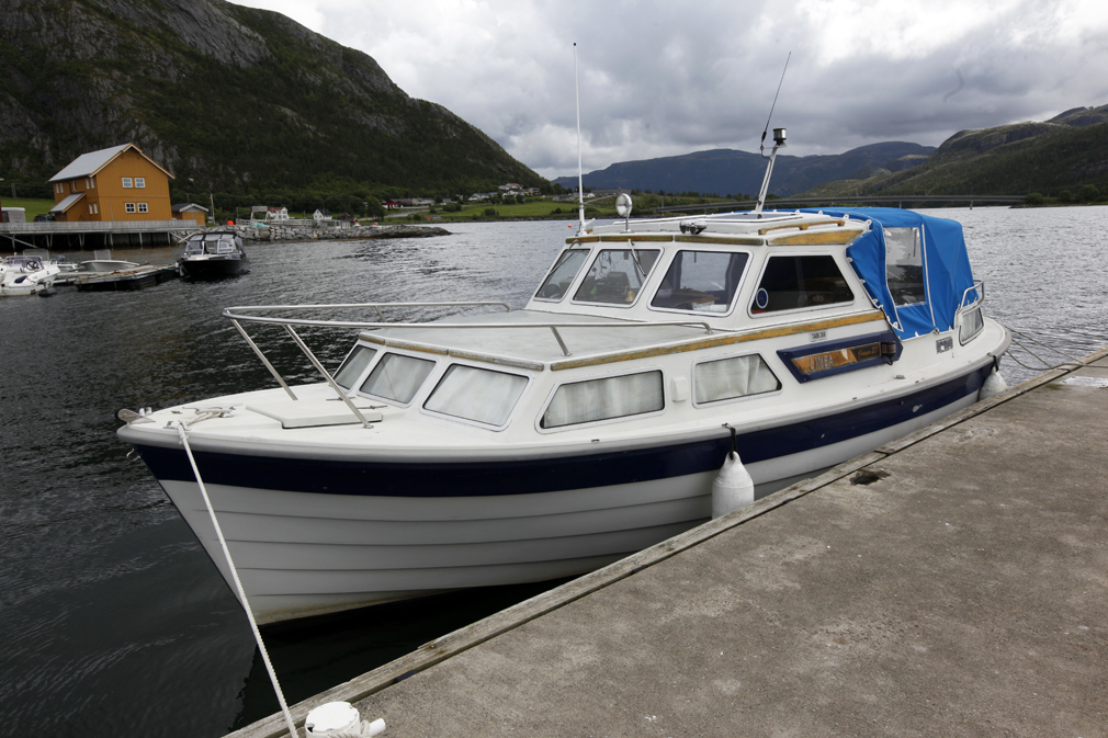 RS Ung Namsos har fått støtte til å kjøpe denne båten, en Saga 27, som ble brukt under Sommerskolen i Flatanger.