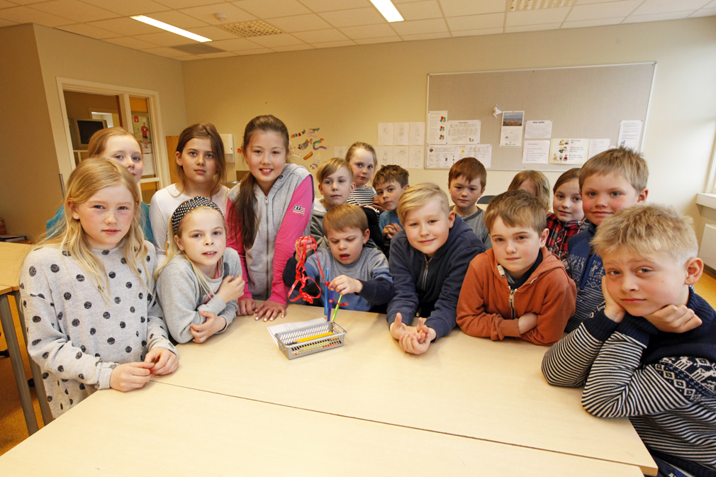 Hans-Kristian er en naturlig del av 3. og 4. klasse ved Lauvsnes skole, og er med på alle aktiviteter, ute som inne.