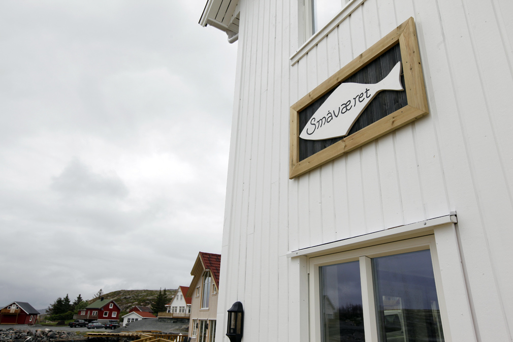 Fisken har alltid vært sentral for folk i Småværet, og den er på plass på nybygget.