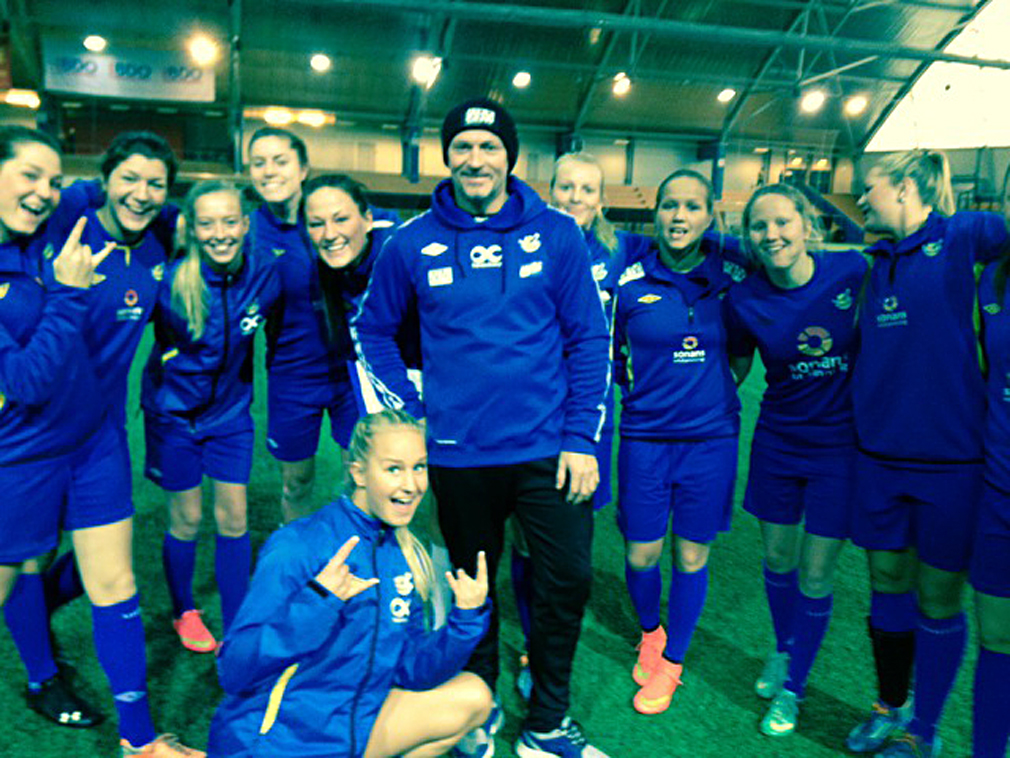 Thomas Dahle og Trondheims Ørn nådde cupfinalen i fjor. Bildet er tatt under trening i Oslo rett før finalen. (Arkivbilde)