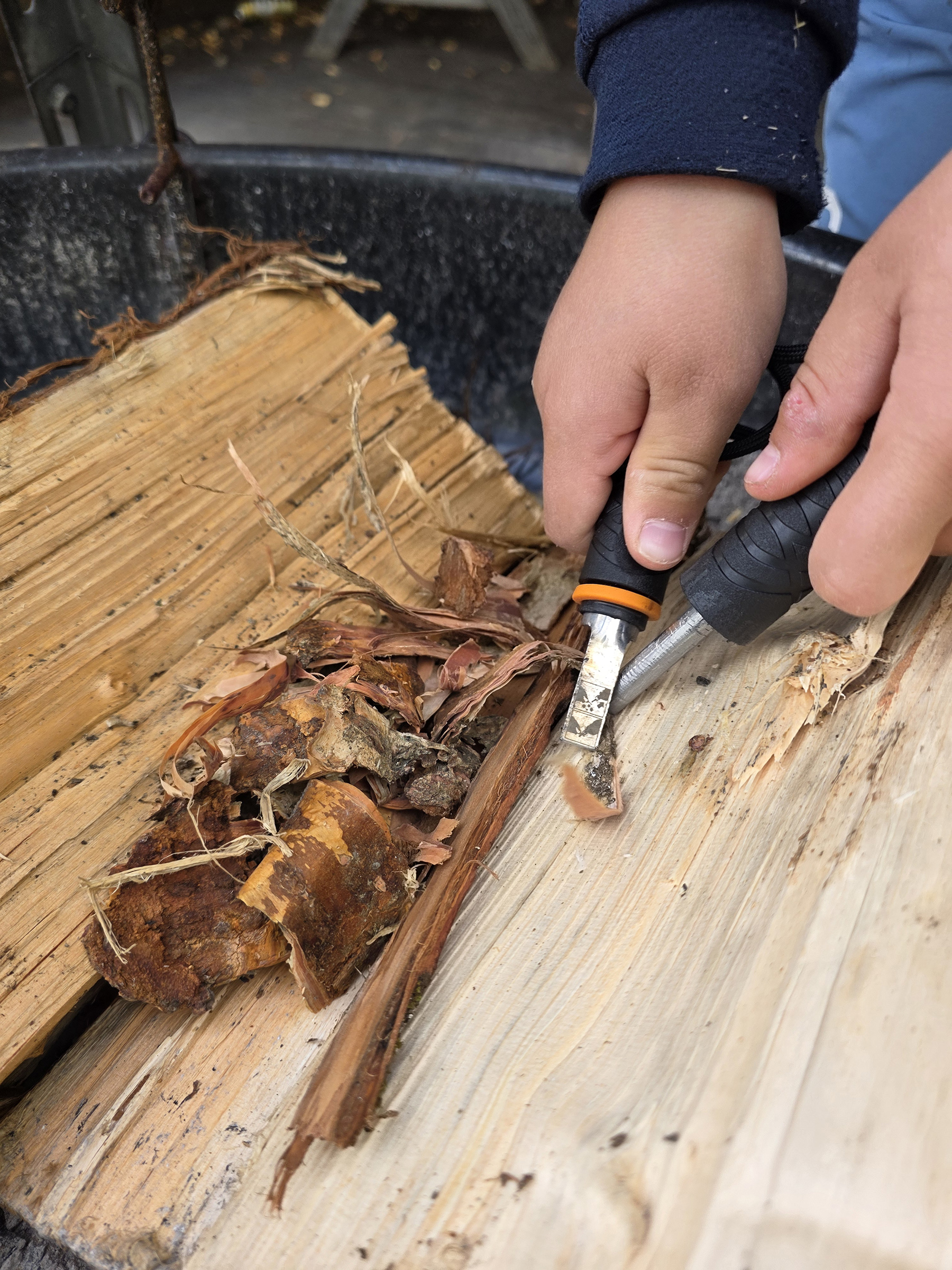 Ikke snakk om &aring; bruke fyrstikker n&aring;r 4H er p&aring; tur! (Foto: Ingrid Marie Myren)