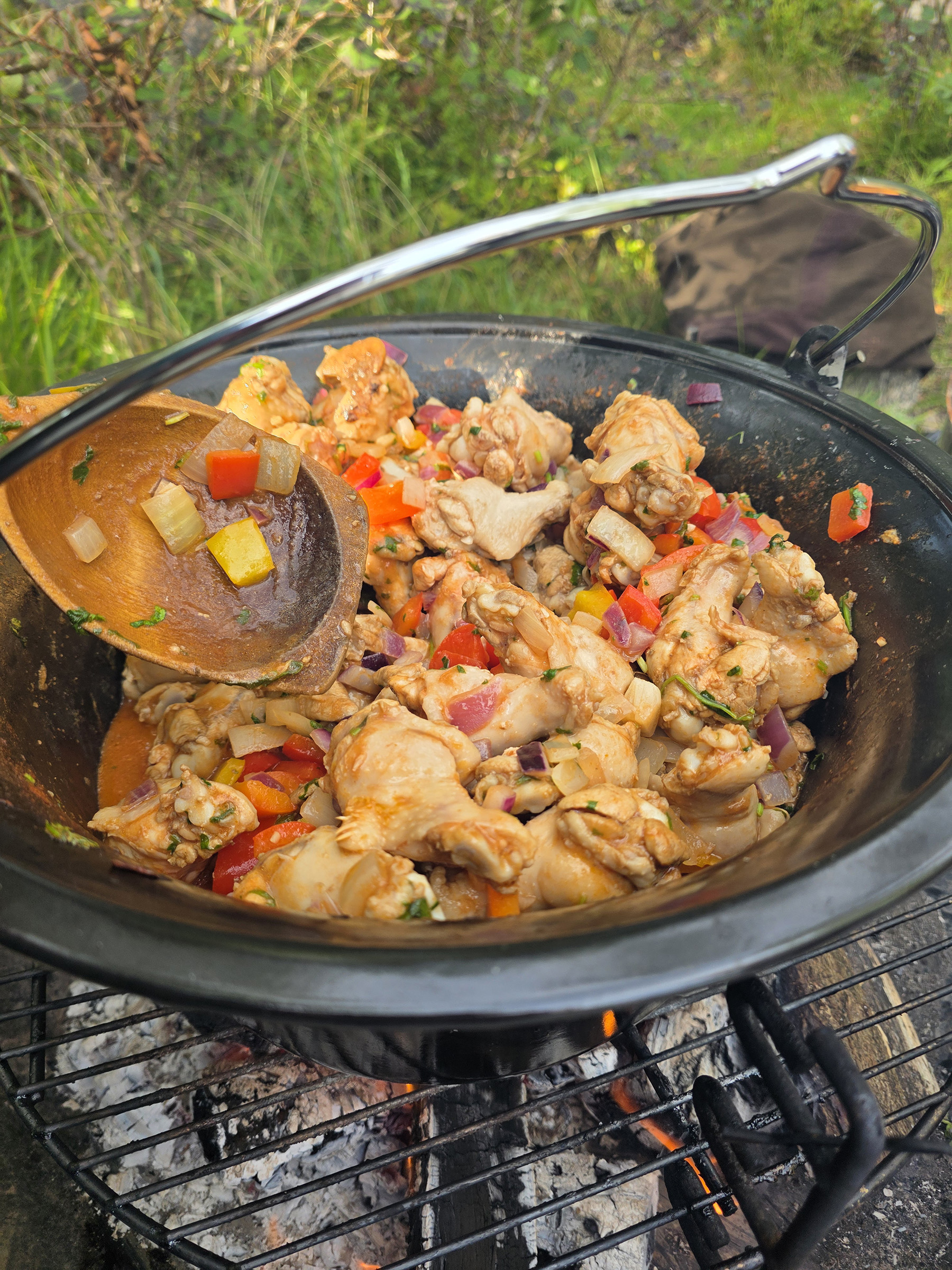 Grillen kan brukes til mye mer enn &aring; steke p&oslash;lse! (Foto: Ingrid Marie Myren)