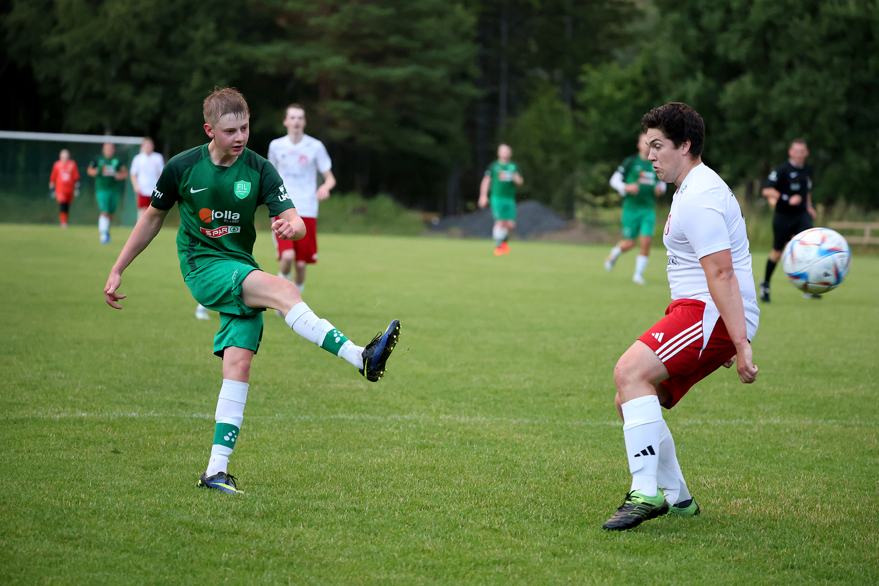 Arn Frisendal hadde en god dag p&aring; gressmatta p&aring; Vik.