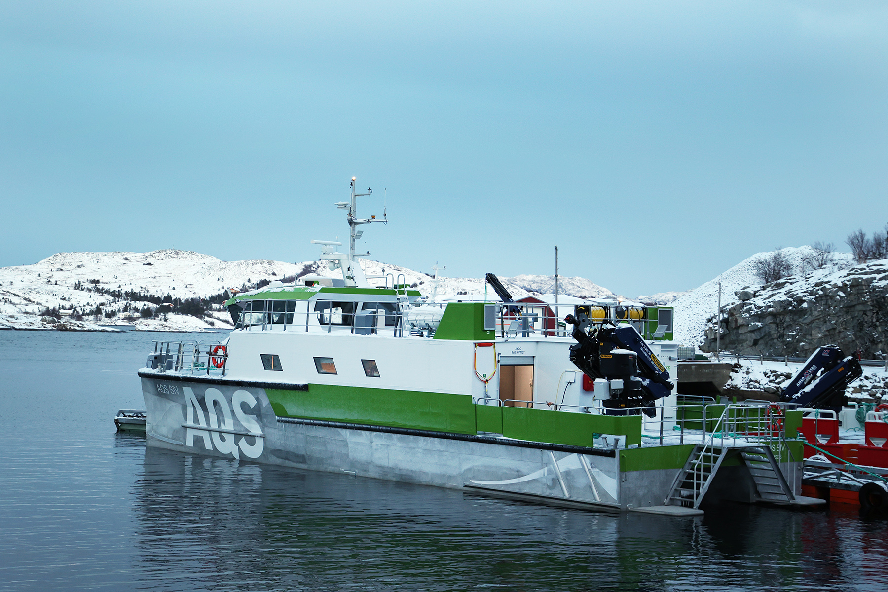AQS Siv til kai i Storlavika, etter heimtur fra &Aring;lesund.
