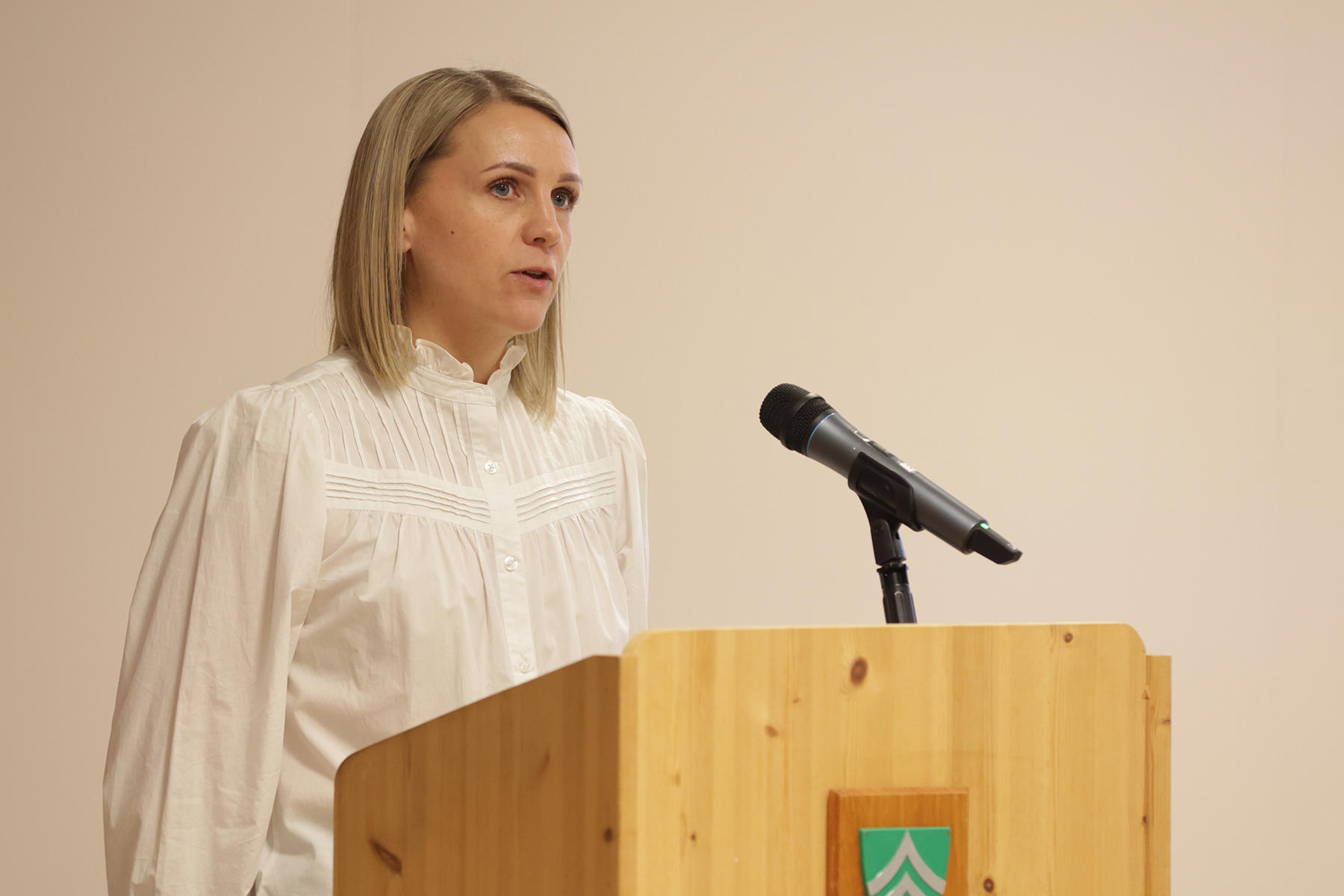 Aina Wibstad mente setningen kunne tas ut, og ba om gruppem&oslash;te med Frp. (Arkivbilde)