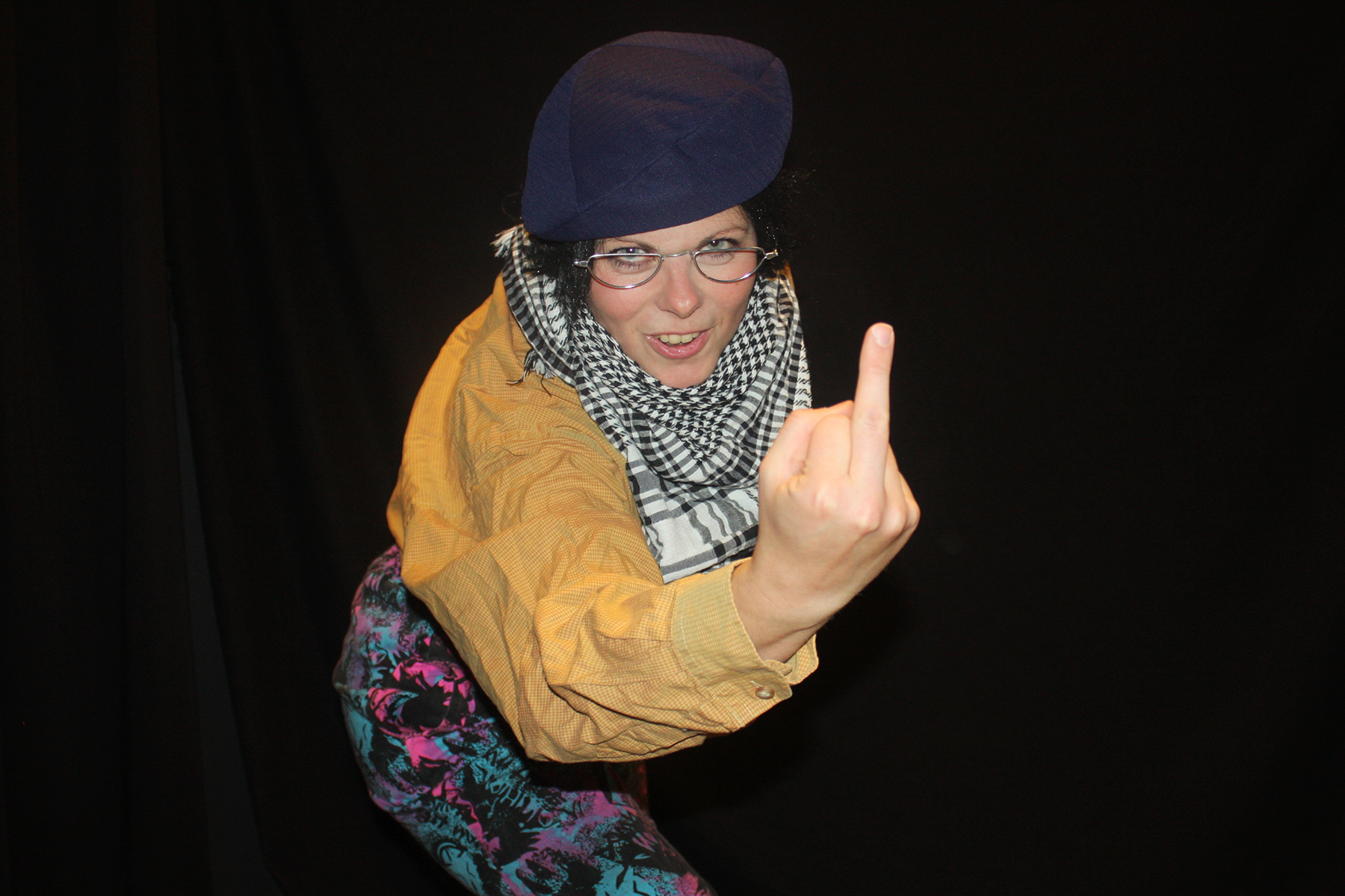 Geir Bj&oslash;rnar har en helt s&aelig;regen stil, og ikke minst foredragsmetode, og denne karakteren vil dukke opp i det nye showet. (Foto: Victoria Iverin Moe)