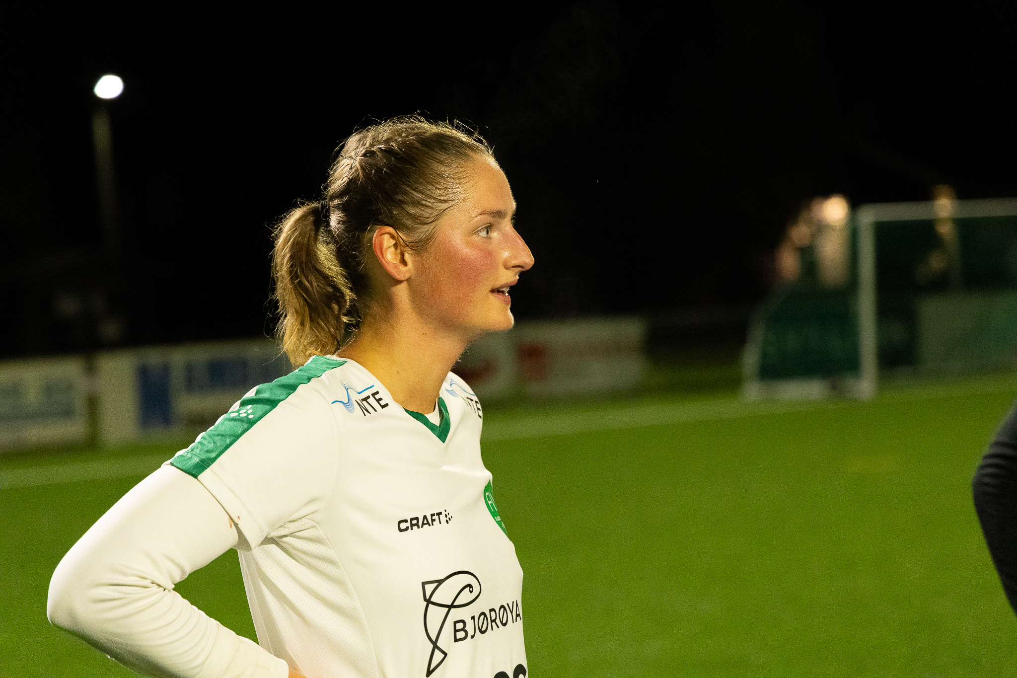 Judith Thu &Oslash;lberg hadde sin siste kamp for Flatanger, og ble takket for innsatsen.