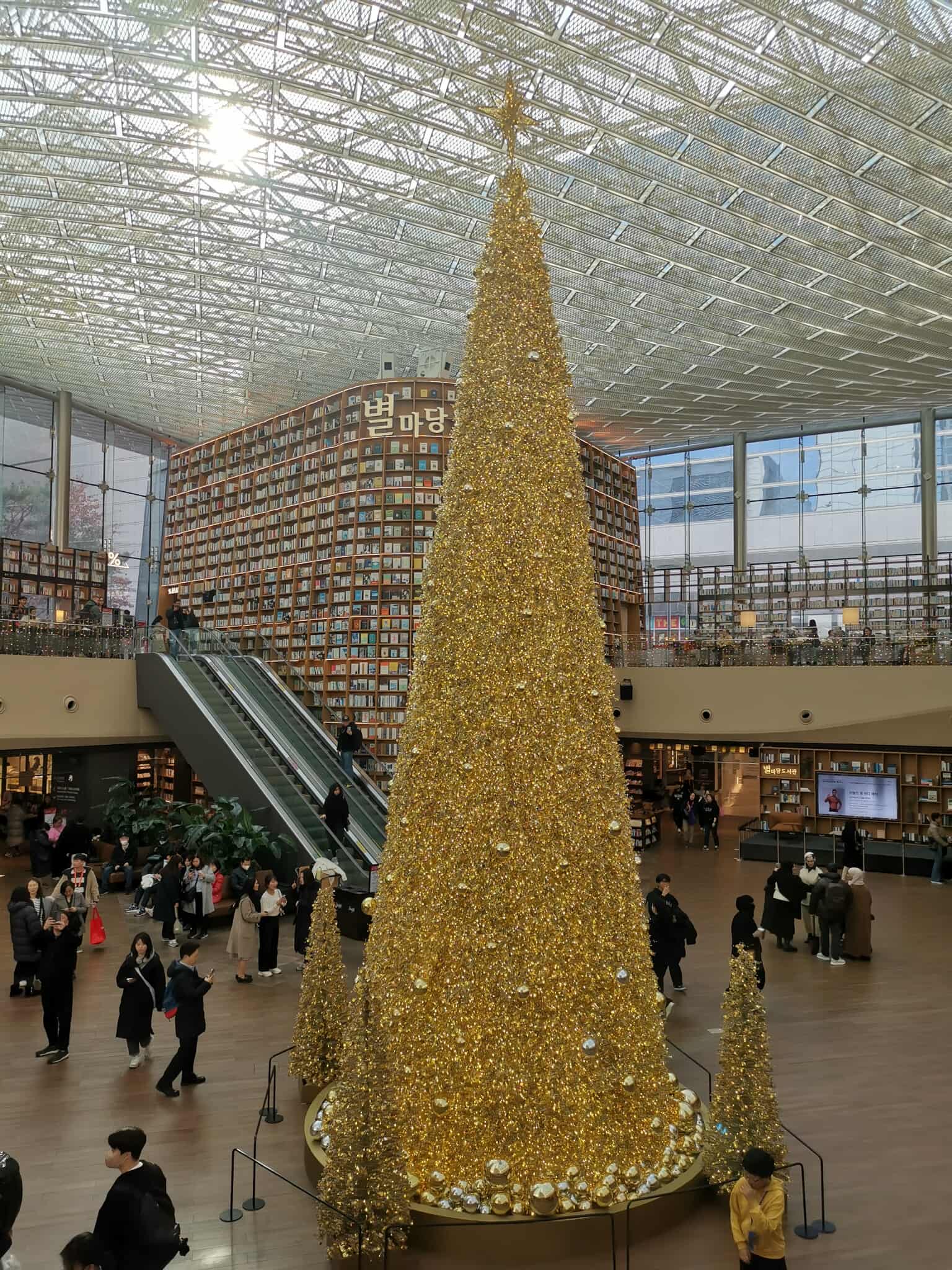 Her er Kristina p&aring; bibliotek i Seoul. Foto: Kristina Jakutiene. 