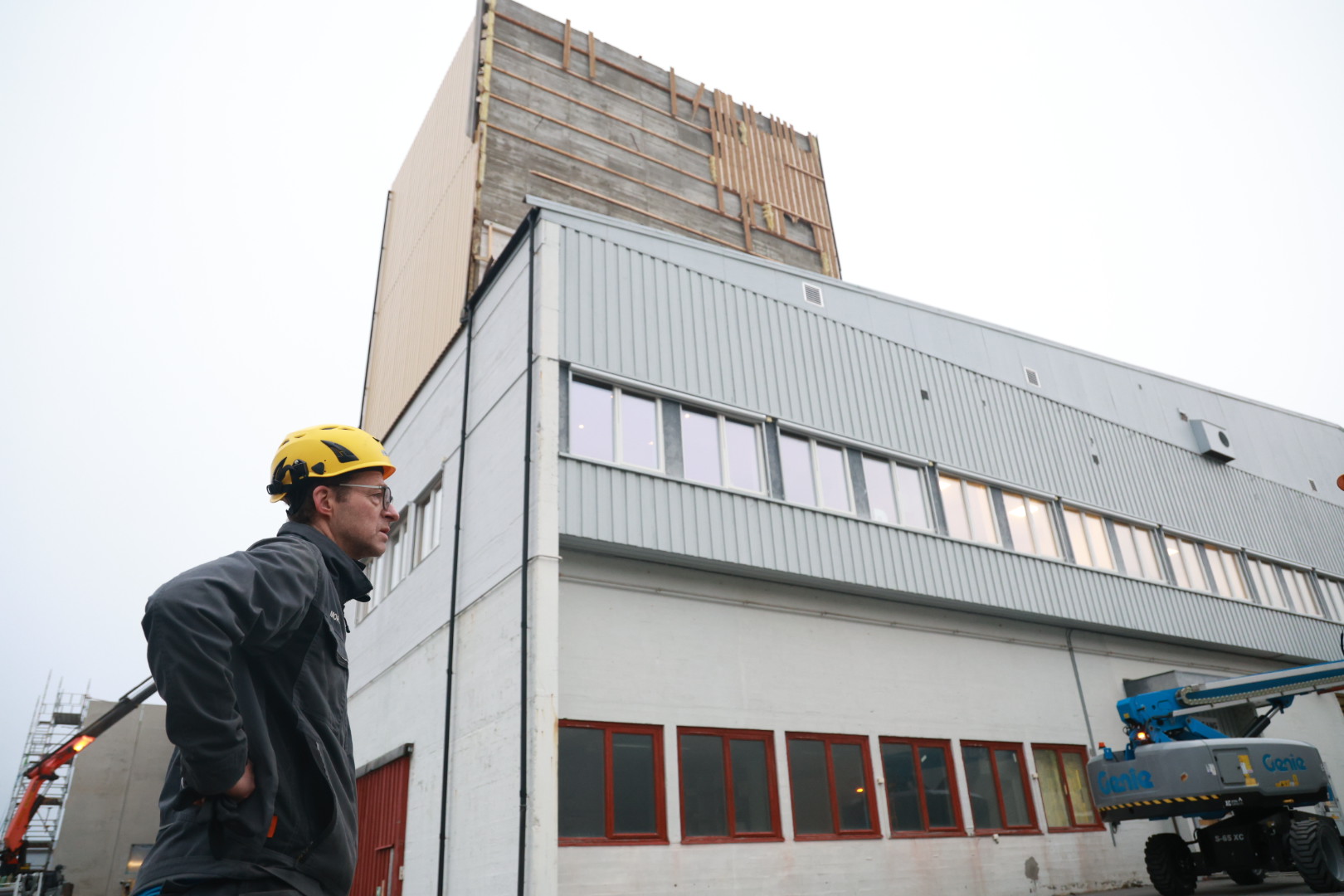 Morten Strøm fotografert under oppryddinga 18. januar i år. (Foto: Jens Martin Olsen)