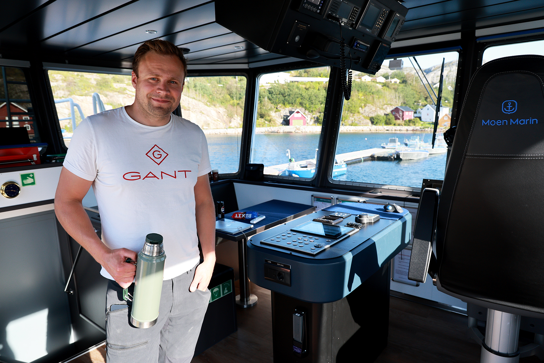 Gaute By er forn&oslash;yd med den romslige nyb&aring;ten, og ikke minst med at den er stilleg&aring;ende, siden den g&aring;r p&aring; batteri hele arbeidsdagen.