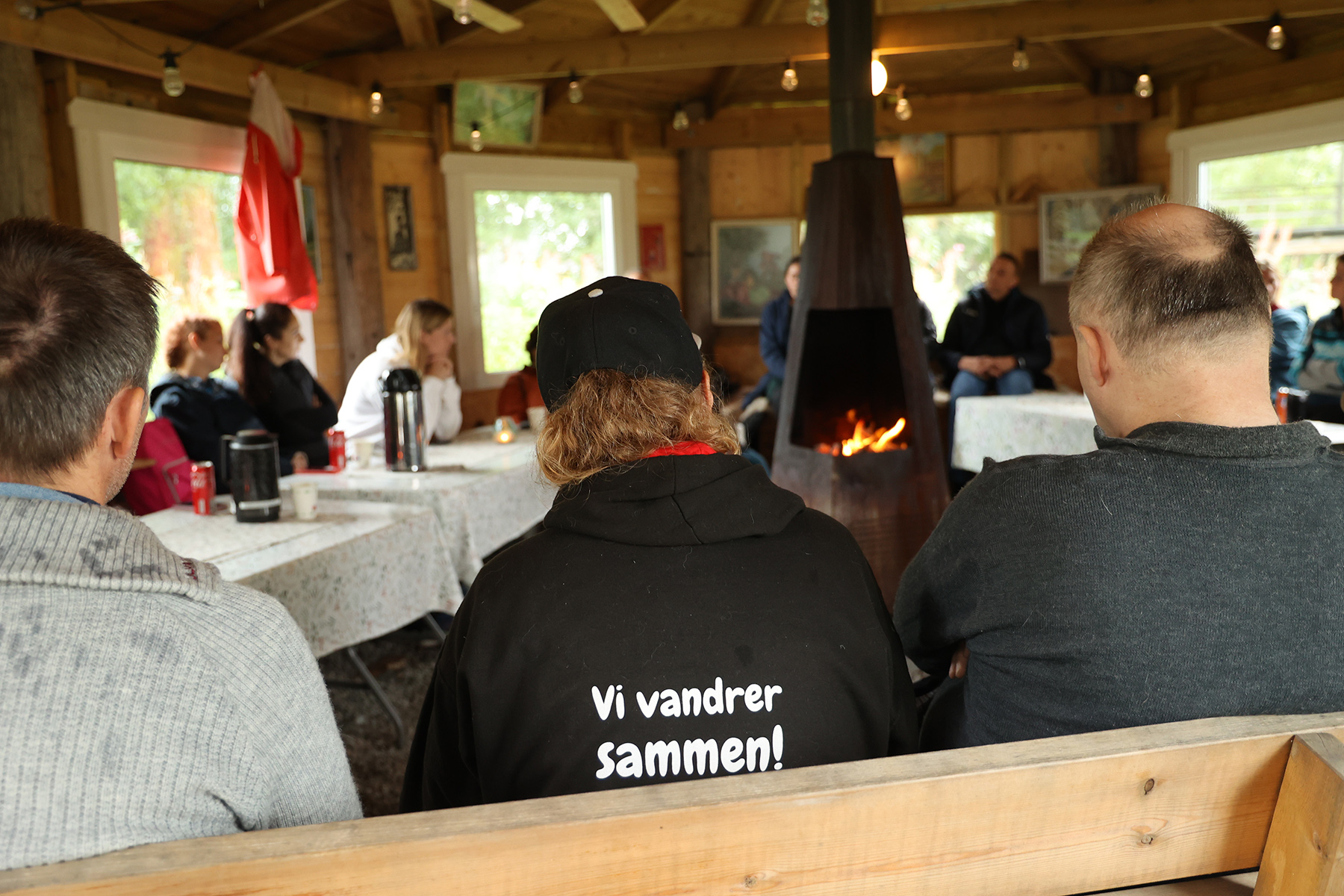 Den gode b&aring;lpraten fikk vi et eksempel p&aring; i grillhytta, der folk kunne fortelle om sitt forhold til naturen.