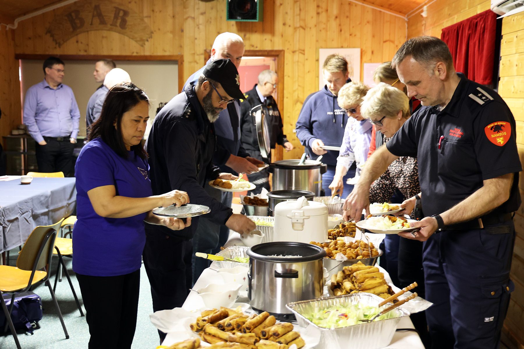 Agnes Hårstad sto for middagsserveringa.
