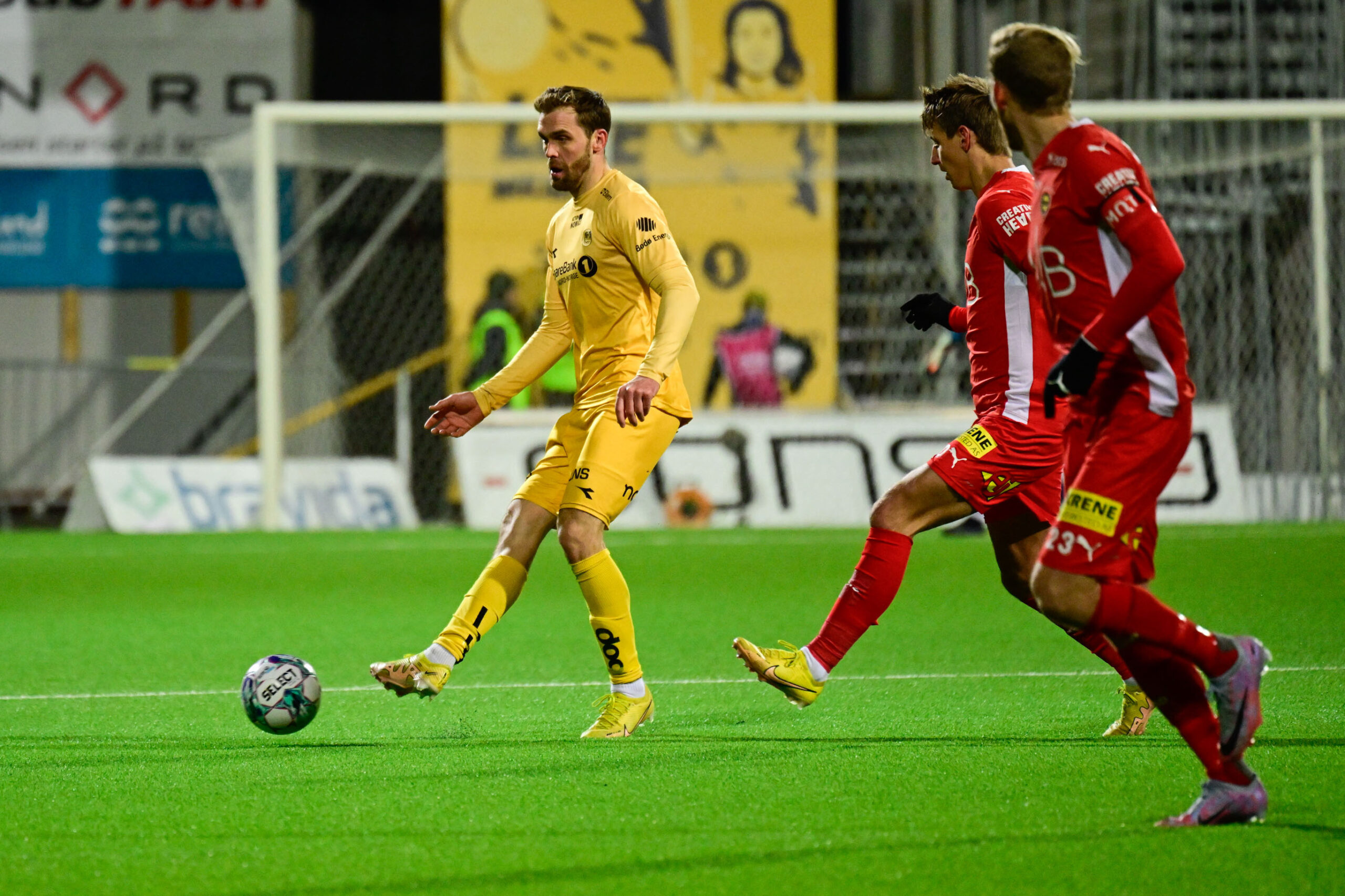 Brede Moe ligger an til å passere 40 kamper i år. Her fra mandagens kamp mot Lillestrøm. (Foto: Kent Even Grundstad)