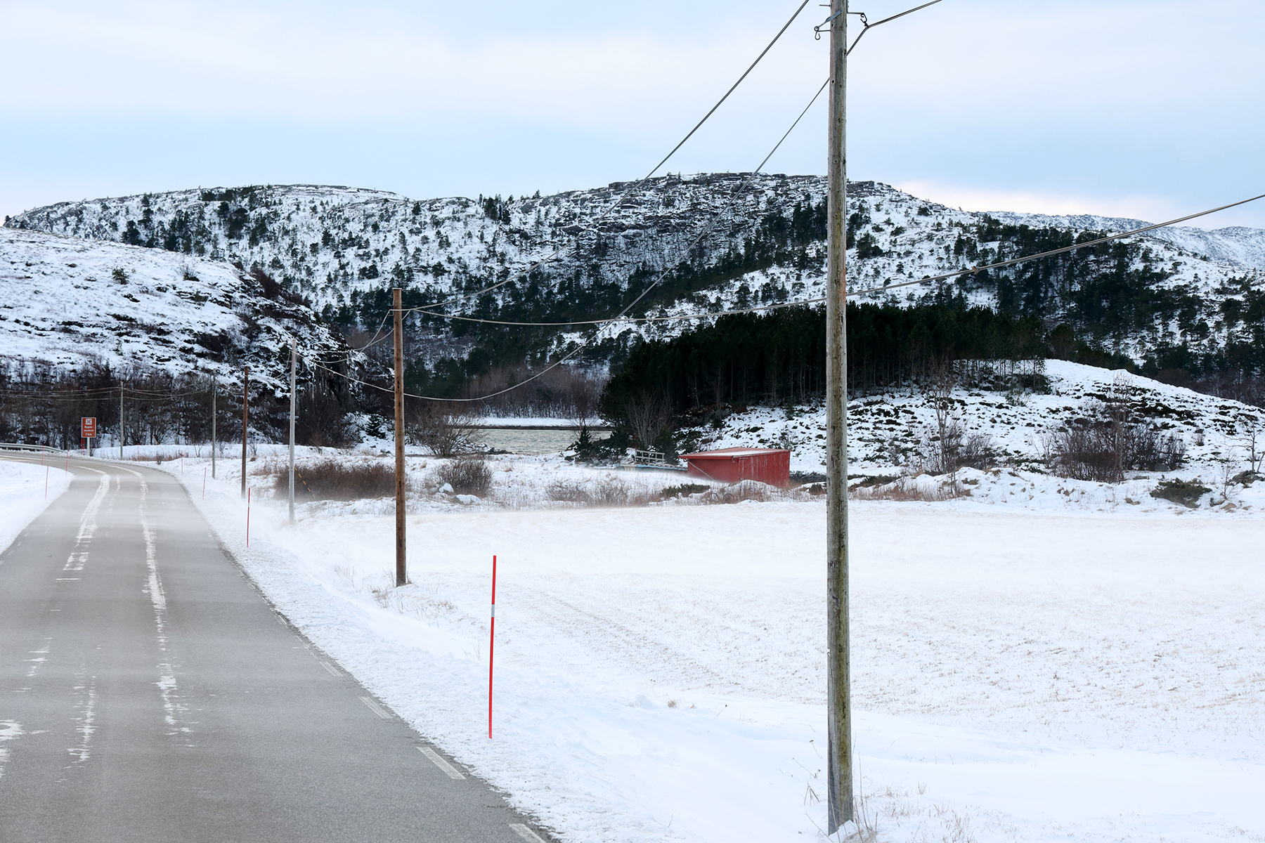 Flere stolpefester har røket på stolpene som står langs Vikveien ned mot Sørstraumen.