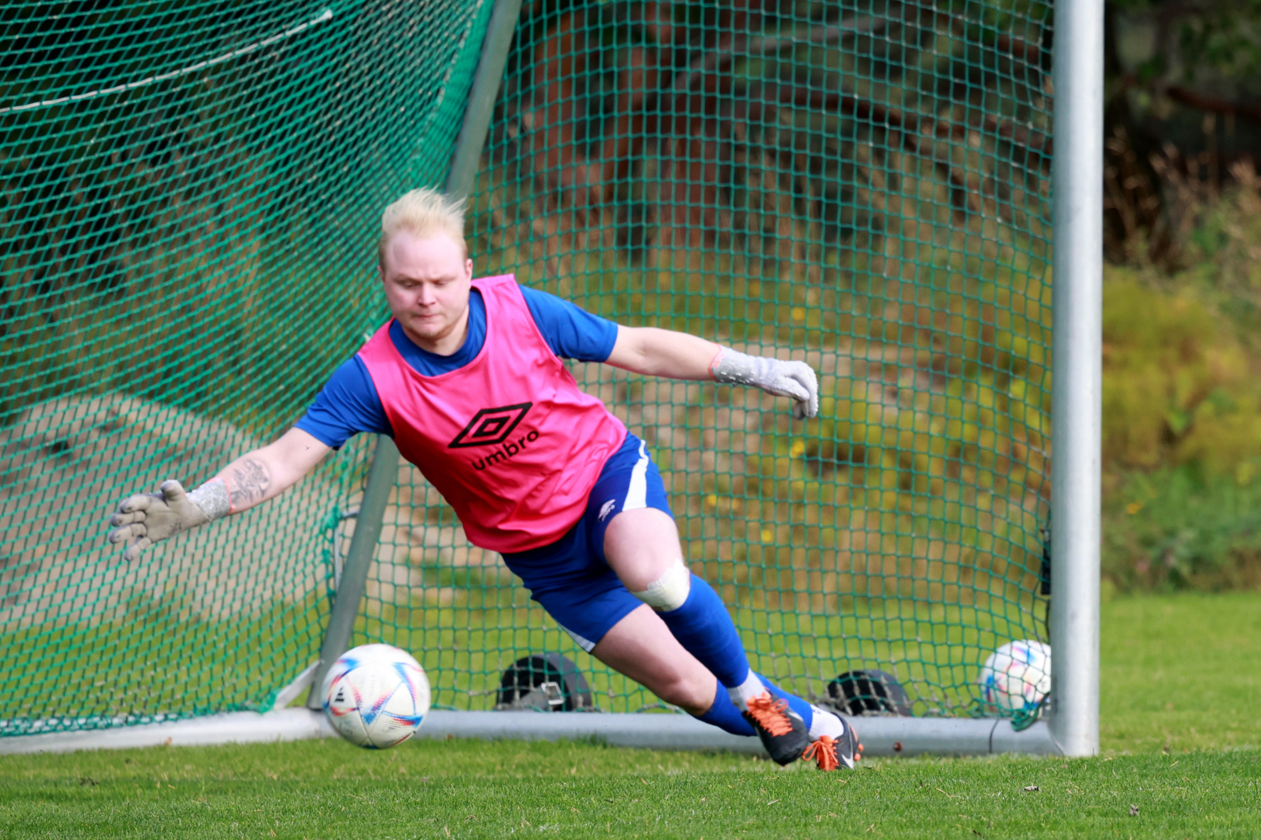 Skuddet fra Stig Aleksander Engen var utagbart for Bangsund-keeperen.