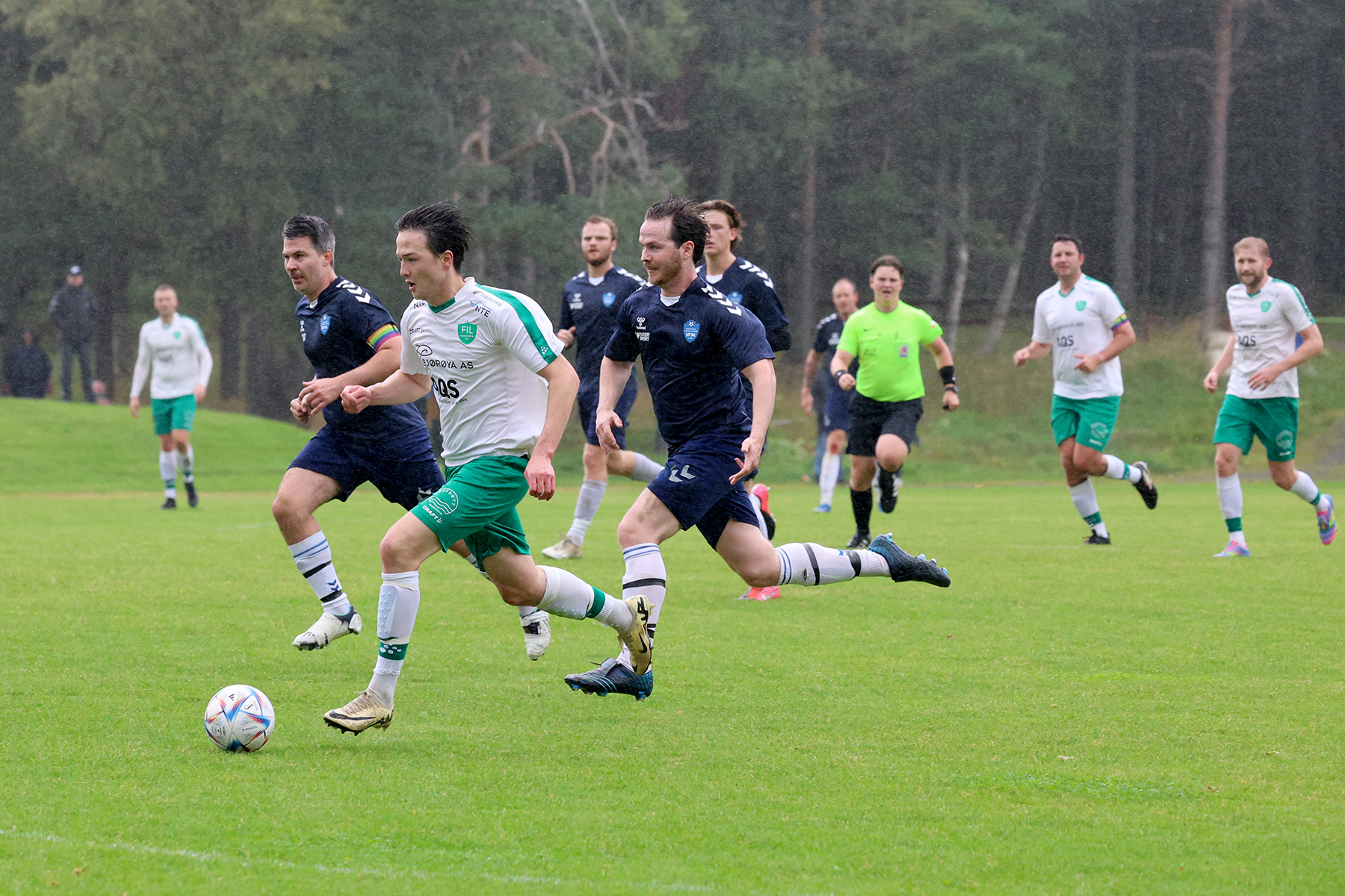 Lucas Haagensen med halve Steinkjer etter seg....