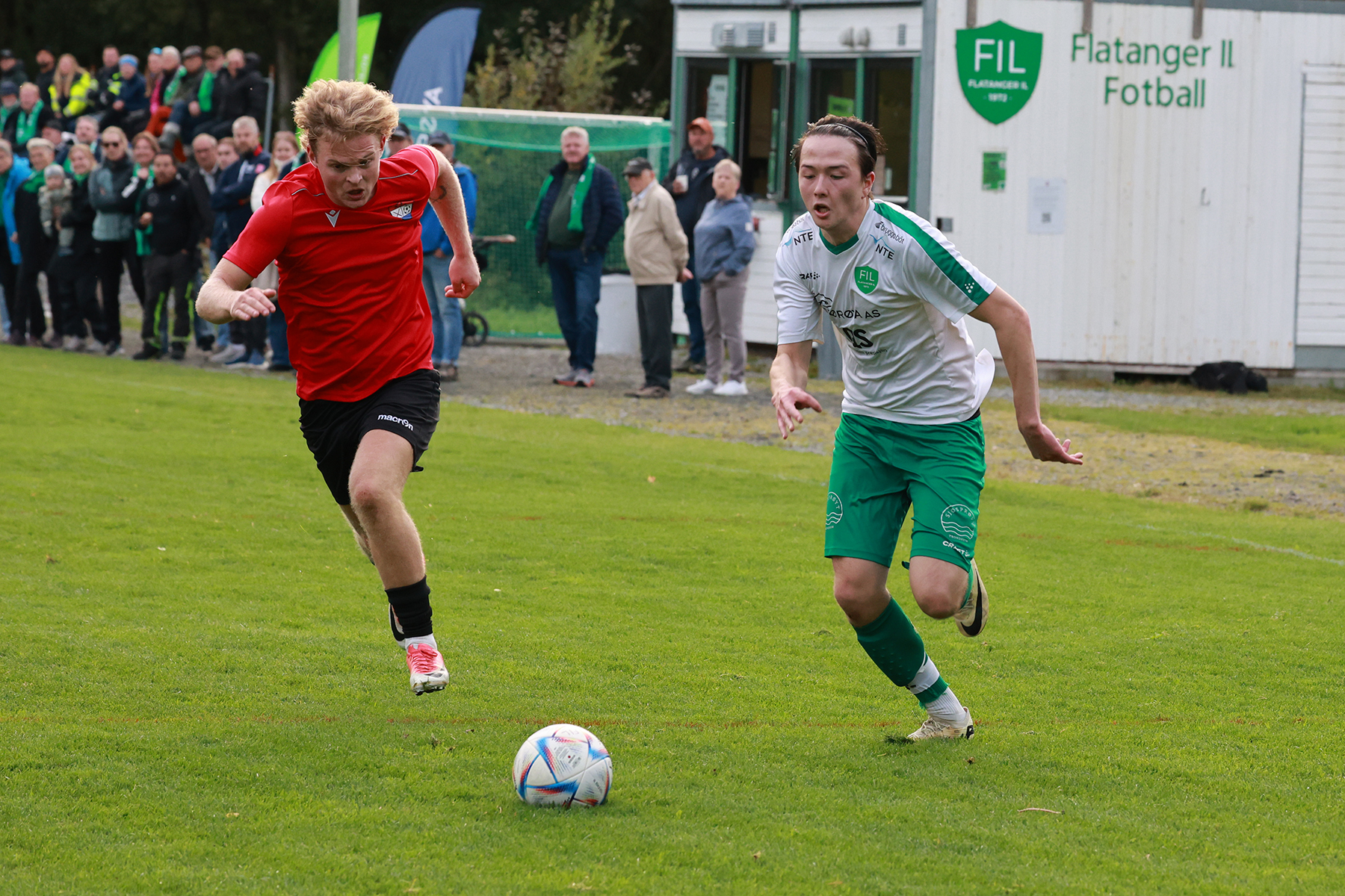 Lucas Haagensen gjorde forarbeidet for Flatangers utligning 2-2.