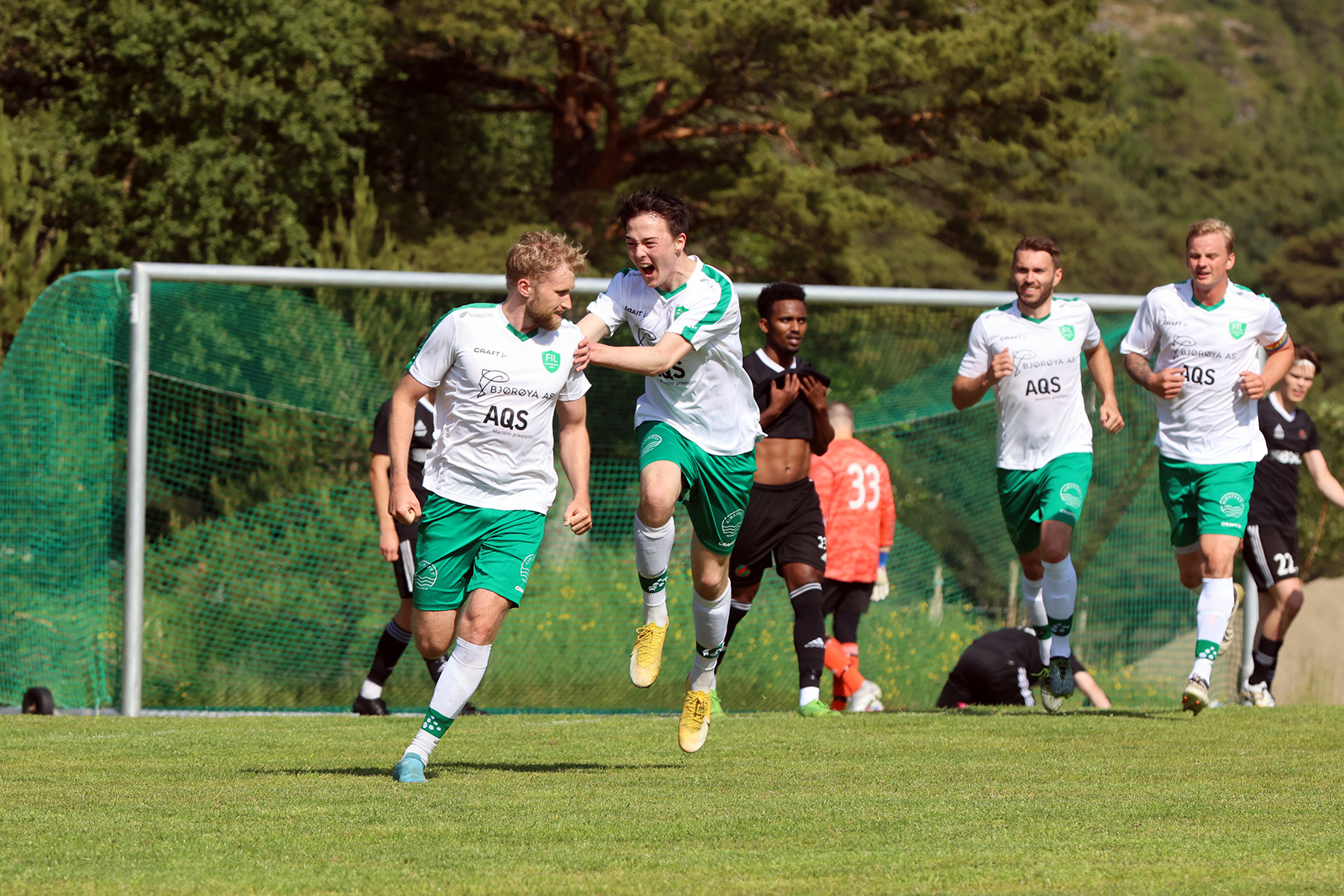 Ola Kristian Dahle H&oslash;stland utlignet 1-1 og Flatanger-laget fikk grunn til &aring; juble.