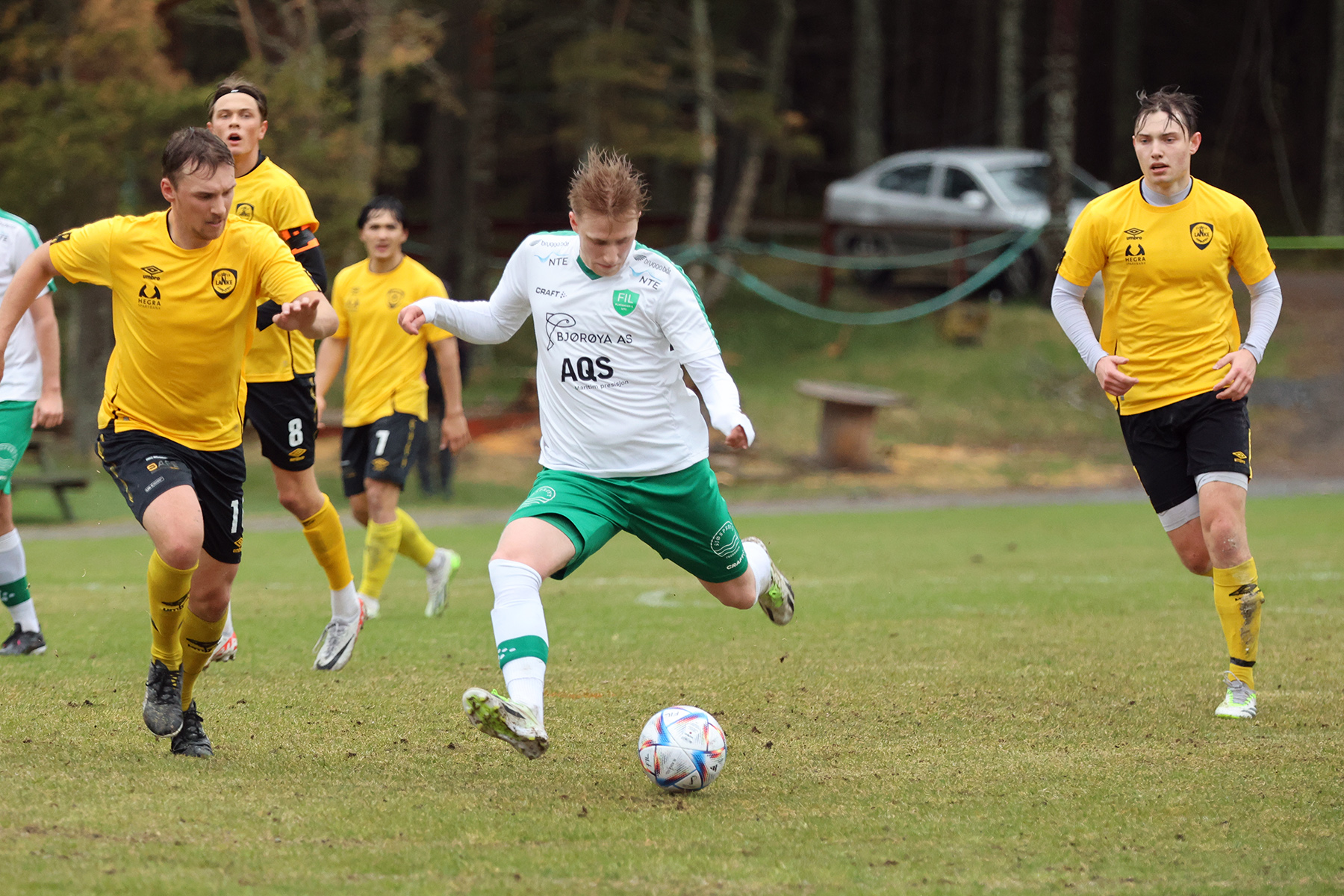 Nicolai Forås med luftig skudd.