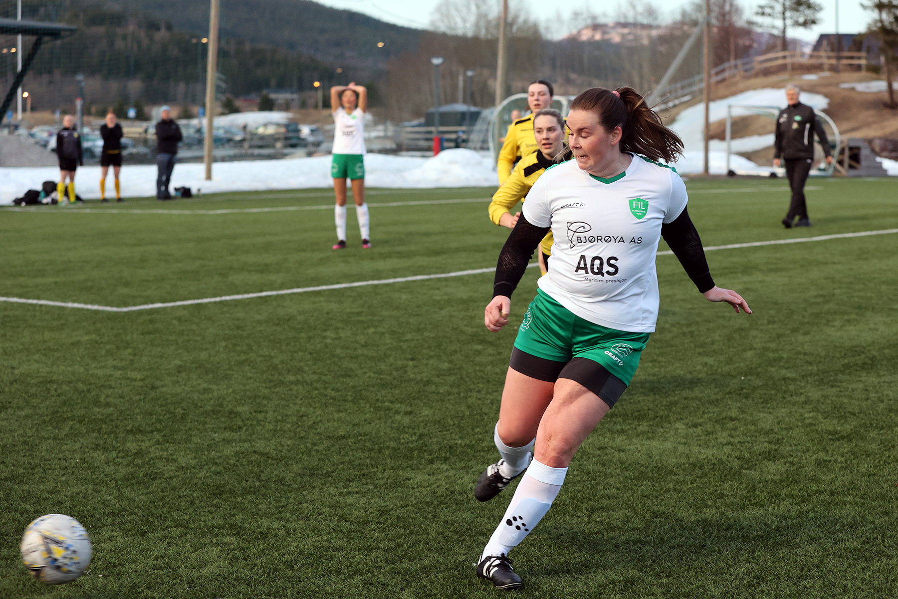 Siv-Eline Stenhaug utlignet for Flatanger rett før pause.