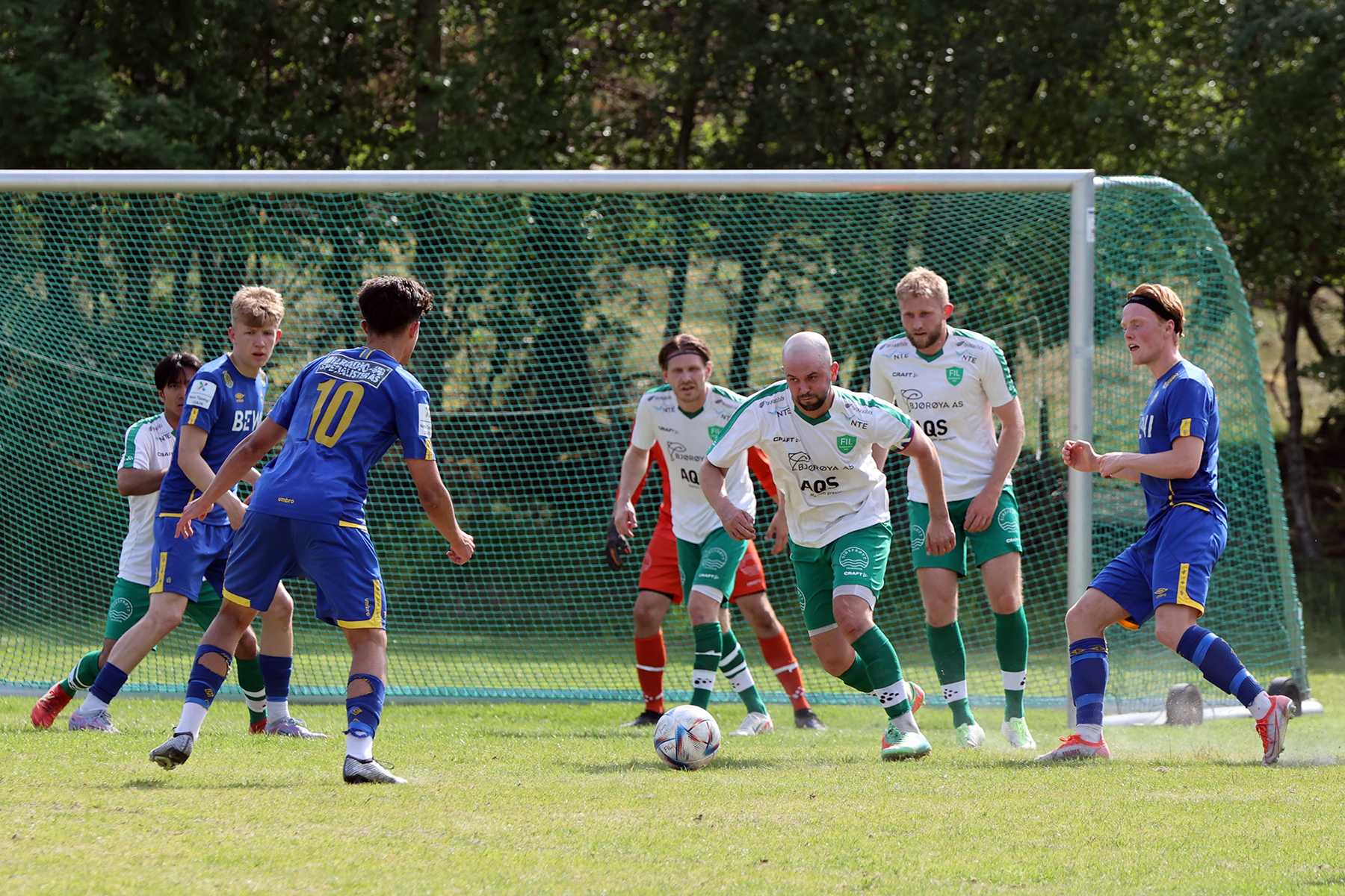 Flatanger jobbet godt i forsvar.