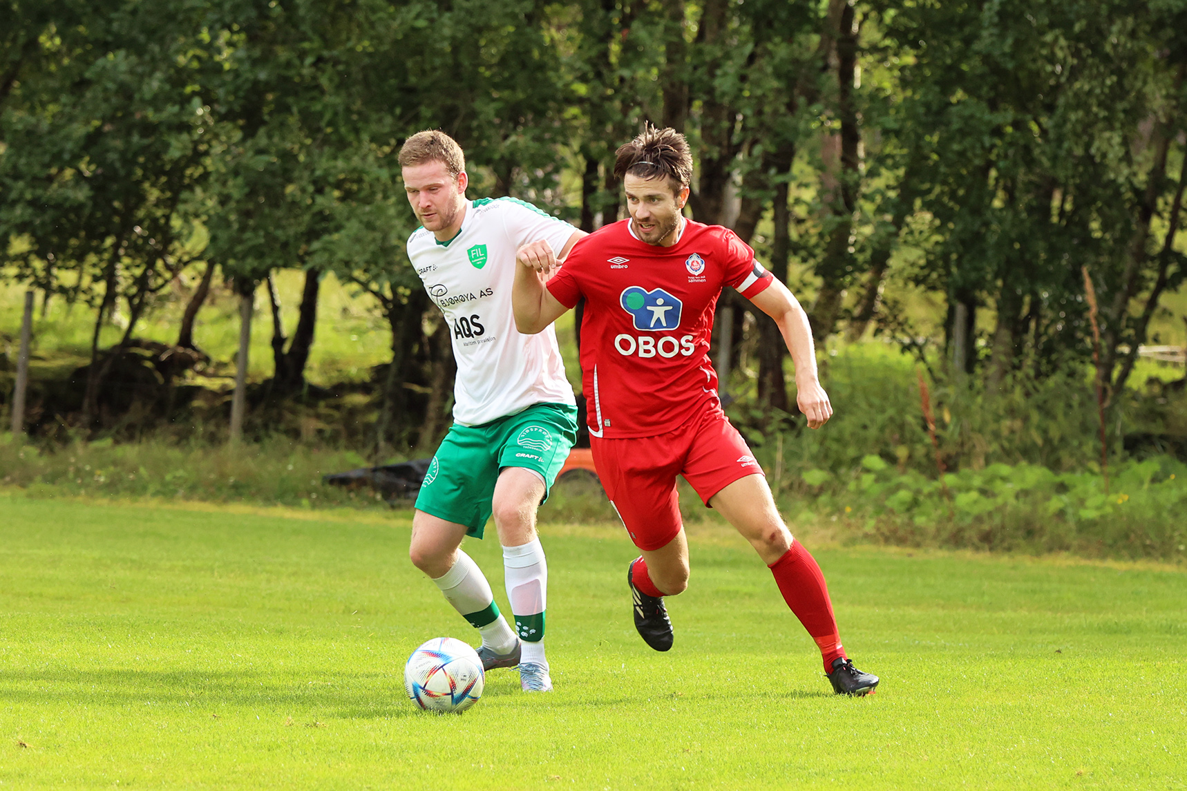 Andreas Krokstad Woll i duell.